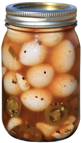 Spicy Pickled Quail Eggs